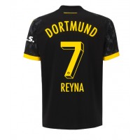 Camisa de Futebol Borussia Dortmund Giovanni Reyna #7 Equipamento Secundário 2023-24 Manga Curta